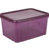 Rangement|Gifi Box de rangement plastique 4 L prune