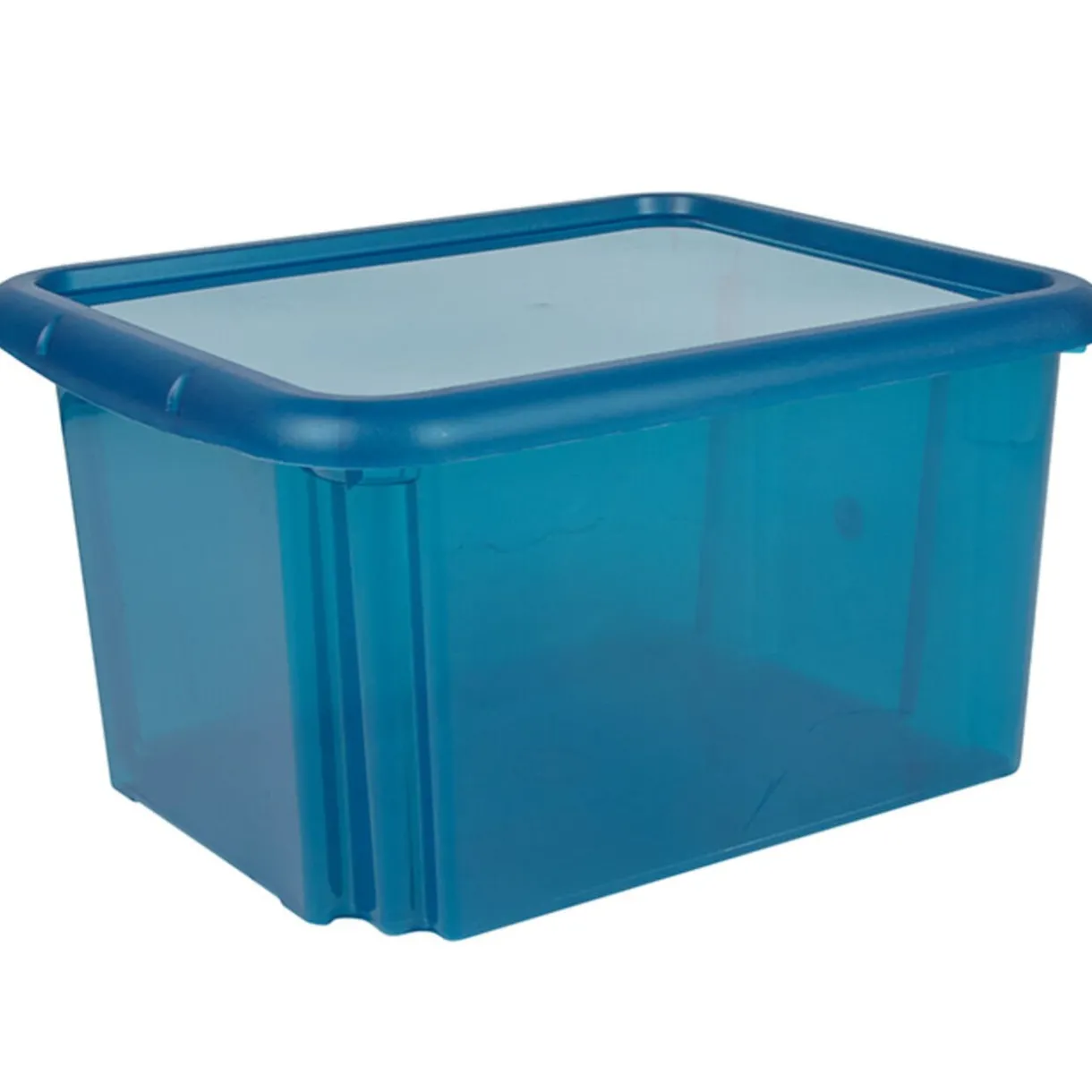 Rangement|Gifi Box de rangement plastique 30 L bleu