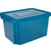 Rangement|Gifi Box de rangement plastique 55 L bleu
