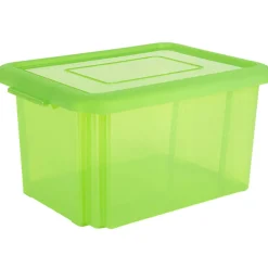 Rangement|Gifi Box de rangement plastique 55 L vert