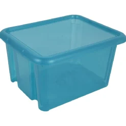 Rangement|Gifi Box de rangement plastique 30 L bleu turquoise