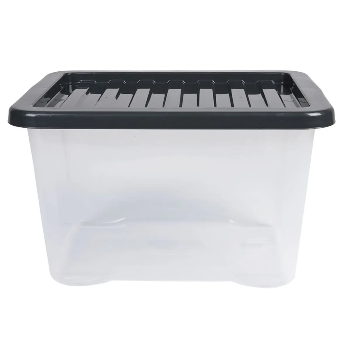 Rangement|Gifi Box de rangement plastique transparent 28 L x3