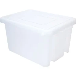 Rangement|Gifi Box de rangement transparent 55L