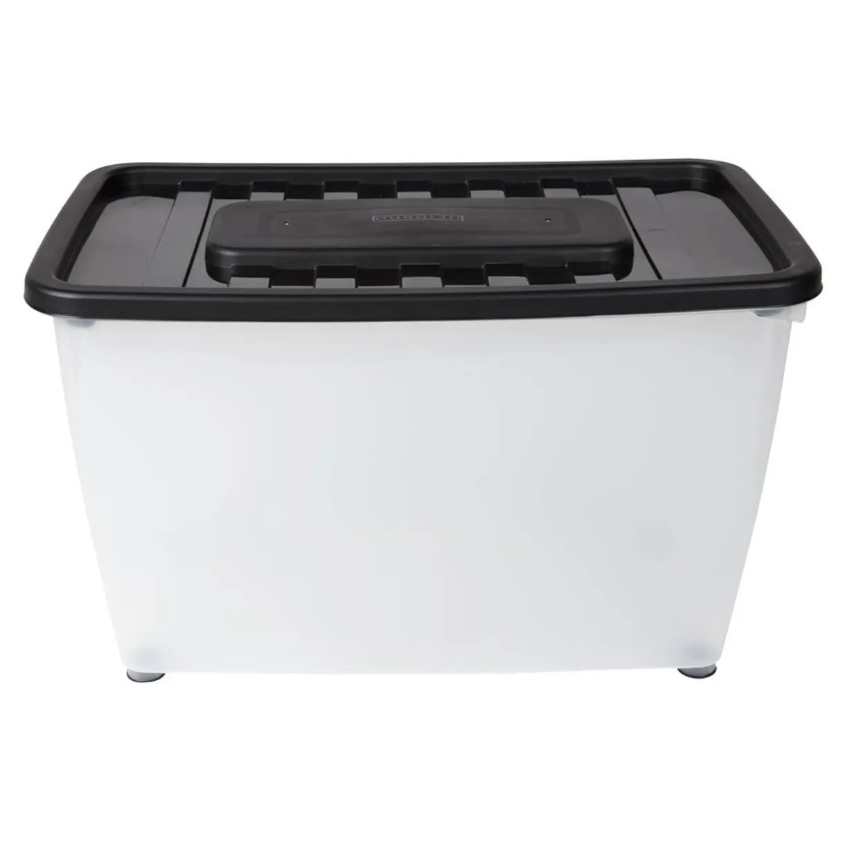 Rangement|Gifi Box de rangement transparent 46 L x 3