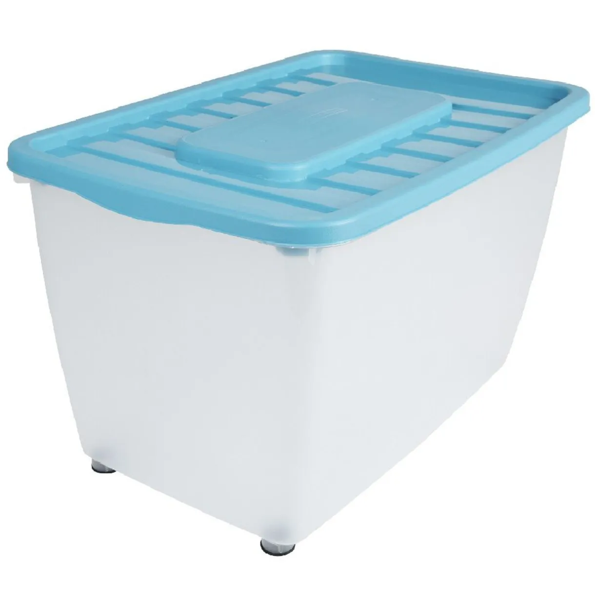 Rangement|Gifi Box de rangement transparent 46 L x 3