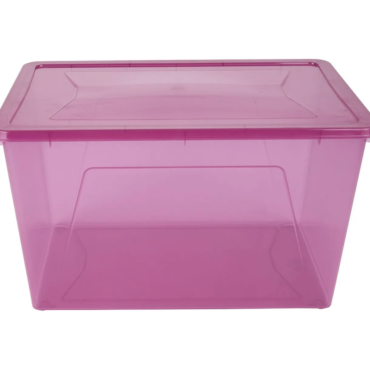 Rangement|Gifi Box de rangement violet 46 L