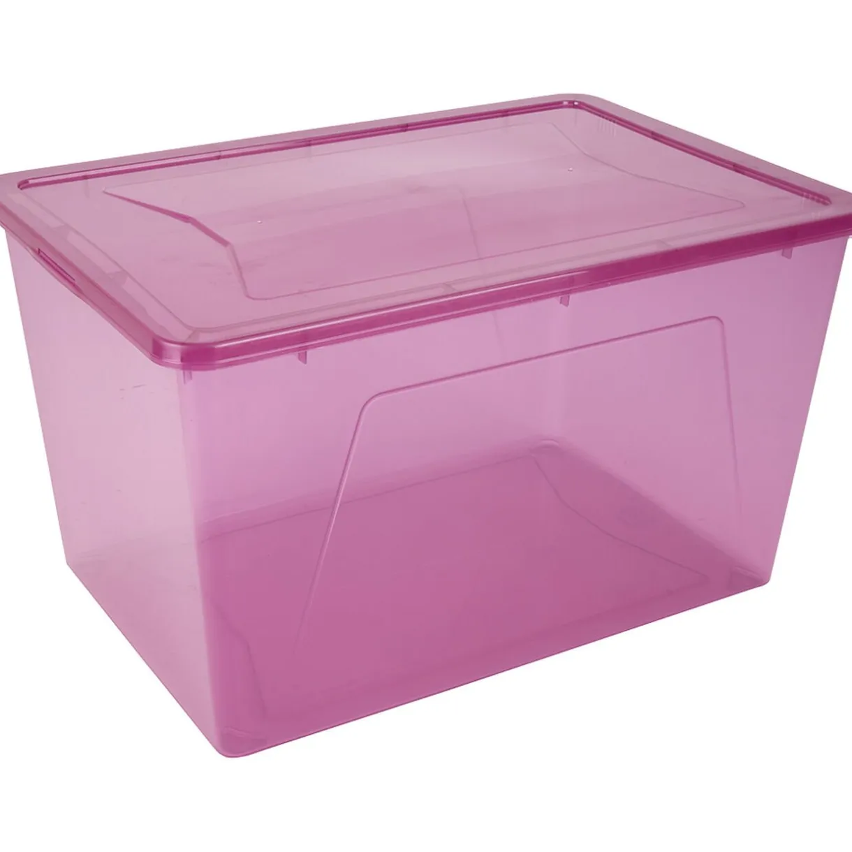 Rangement|Gifi Box de rangement violet 46 L