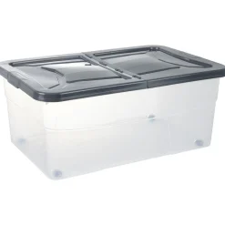 Rangement|Gifi Box dessous de lit gris 45L