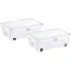 Rangement|Gifi Box dessous de lit transparent 29,5L x2