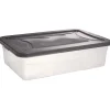 Rangement|Gifi Box dessous de lit transparent et gris 30L