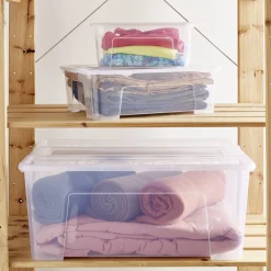 Rangement|Gifi Box rangement 4,5L plastique transparent 28xH18,5x14cm