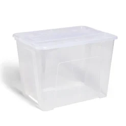 Rangement|Gifi Box rangement 21L plastique transparent 38xH27,2x28cm