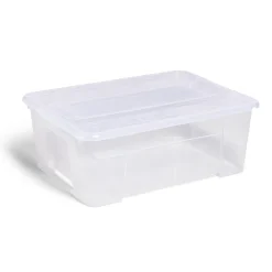 Rangement|Gifi Box rangement 10L plastique transparent 38xH14x28cm