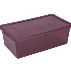 Rangement|Gifi Box rangement textile violette 5 L