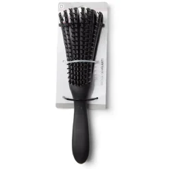 Gifi Brosse à cheveux démêlante plate à picots PVC noir