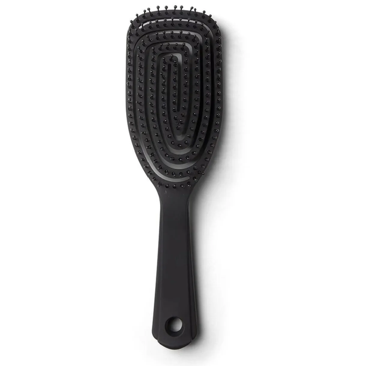 Gifi Brosse à cheveux incurvée démêlage et lissage PVC noir