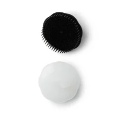 Online Gifi Brosse à cheveux ronde ergonomique en plastique noir et transparent