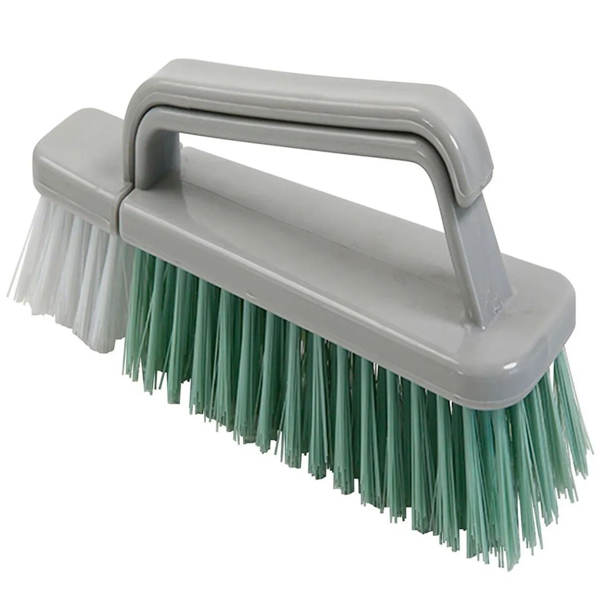 Nettoyage Et Entretien|Gifi Brosse 2en1 Homclean poils souples et durs grise