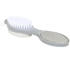 Hot Gifi Brosse pédicure 4en1 brosse/pierre ponce/lime douche/lime métallique