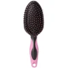 Hot Gifi Brosse pneumatique ovale picots perlés pvc fuchsia noir