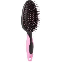 Hot Gifi Brosse pneumatique ovale picots perlés pvc fuchsia noir