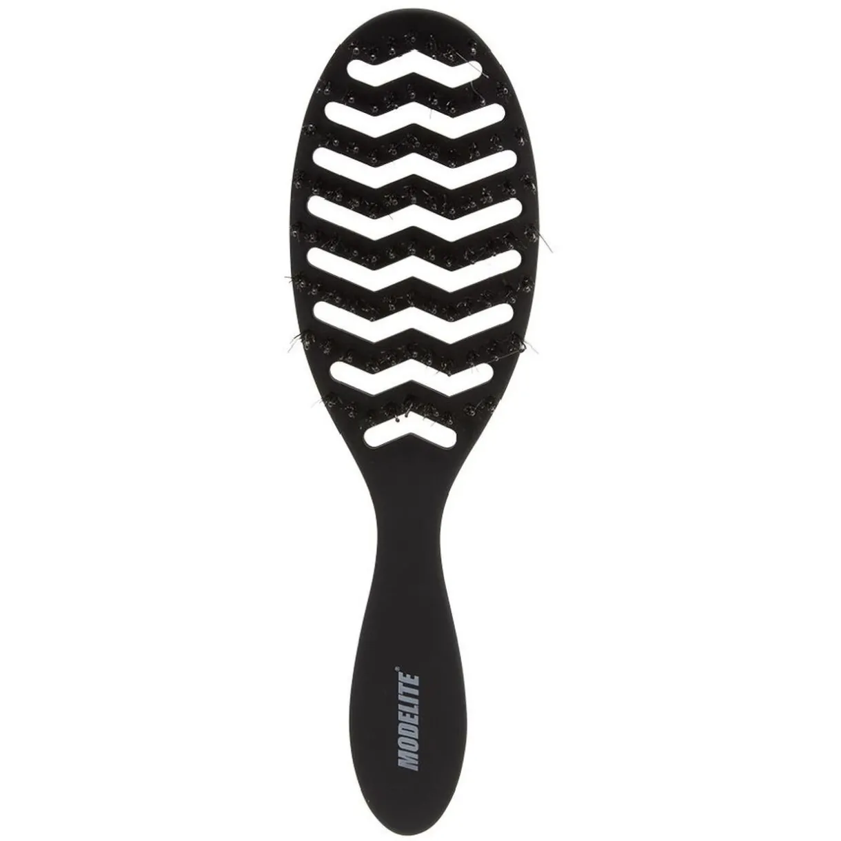 Discount Gifi Brosse tunnel multi-usages nylon/sanglier picots perlés noir