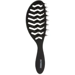 Discount Gifi Brosse tunnel multi-usages nylon/sanglier picots perlés noir
