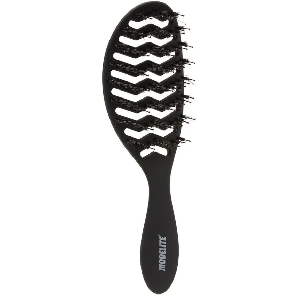 Discount Gifi Brosse tunnel multi-usages nylon/sanglier picots perlés noir