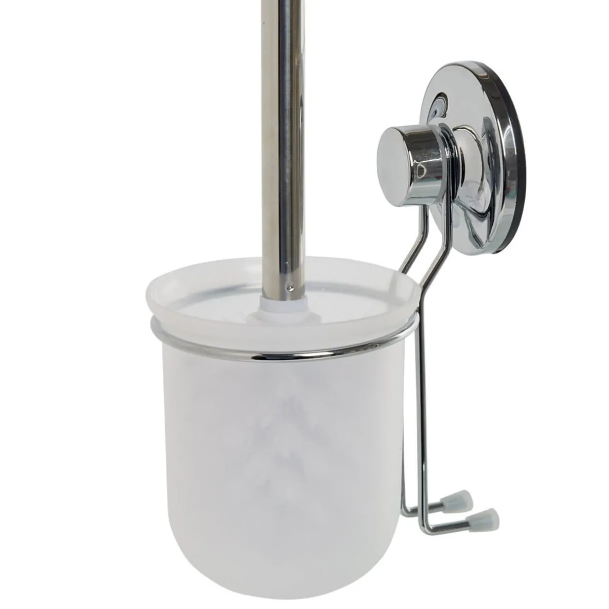 Clearance Gifi Brosse WC à ventouse gris blanc