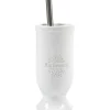Nettoyage Et Entretien|Gifi Brosse WC design fleur avec inscription bathroom