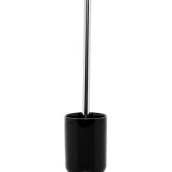 Online Gifi Brosse WC manche inox céramique noir