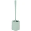 Outlet Gifi Brosse WC silicone ronde avec support plastique vert