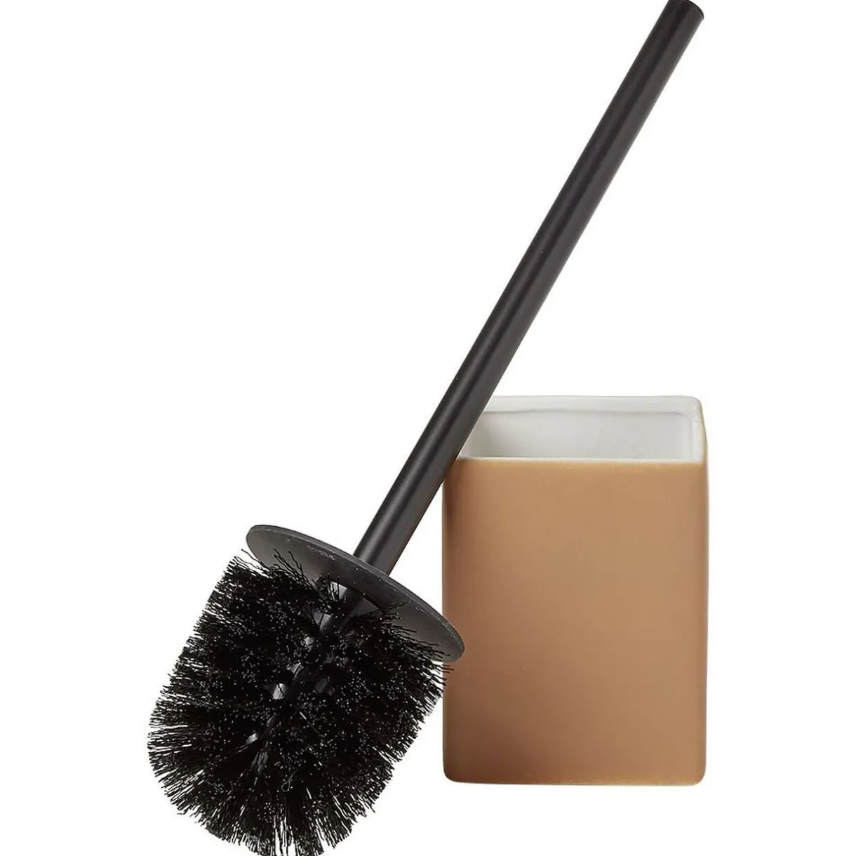 New Gifi Brosse WC socle carré grès rouge terracotta 9,2x9,2xH36cm