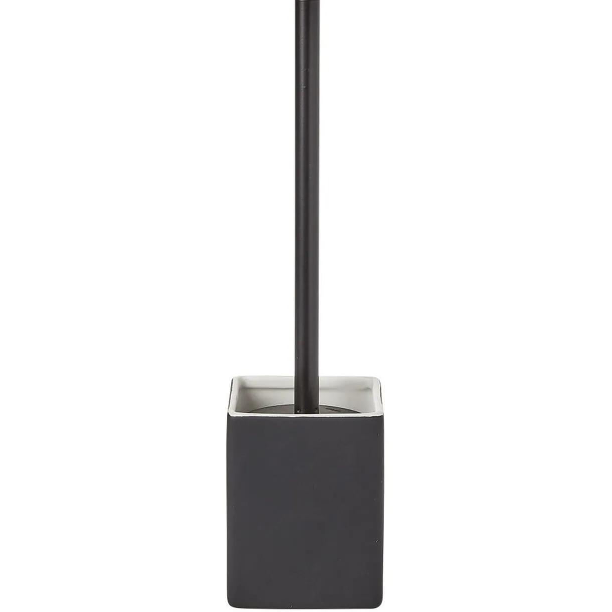 Best Gifi Brosse WC socle carré grès noir 9,2x9,2xH36cm