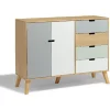 Rangement|Gifi Buffet Pia multicolore 4 tiroirs