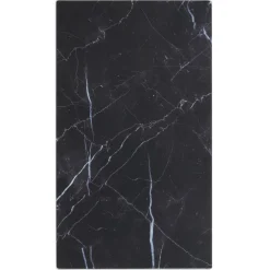 Cache plaque de cuisson en verre noir effet marbre 52x30cm^Gifi Online