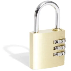 Outlet Gifi Cadenas à chiffres en laiton massif l.30 mm