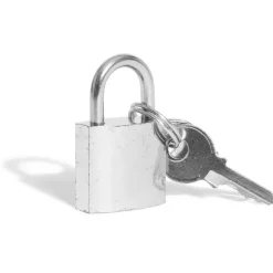 Outlet Gifi Cadenas en acier gris chromé de 20 mm - 2 clés