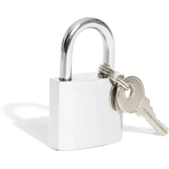 Best Gifi Cadenas en acier gris chromé de 32 mm - 2 clés