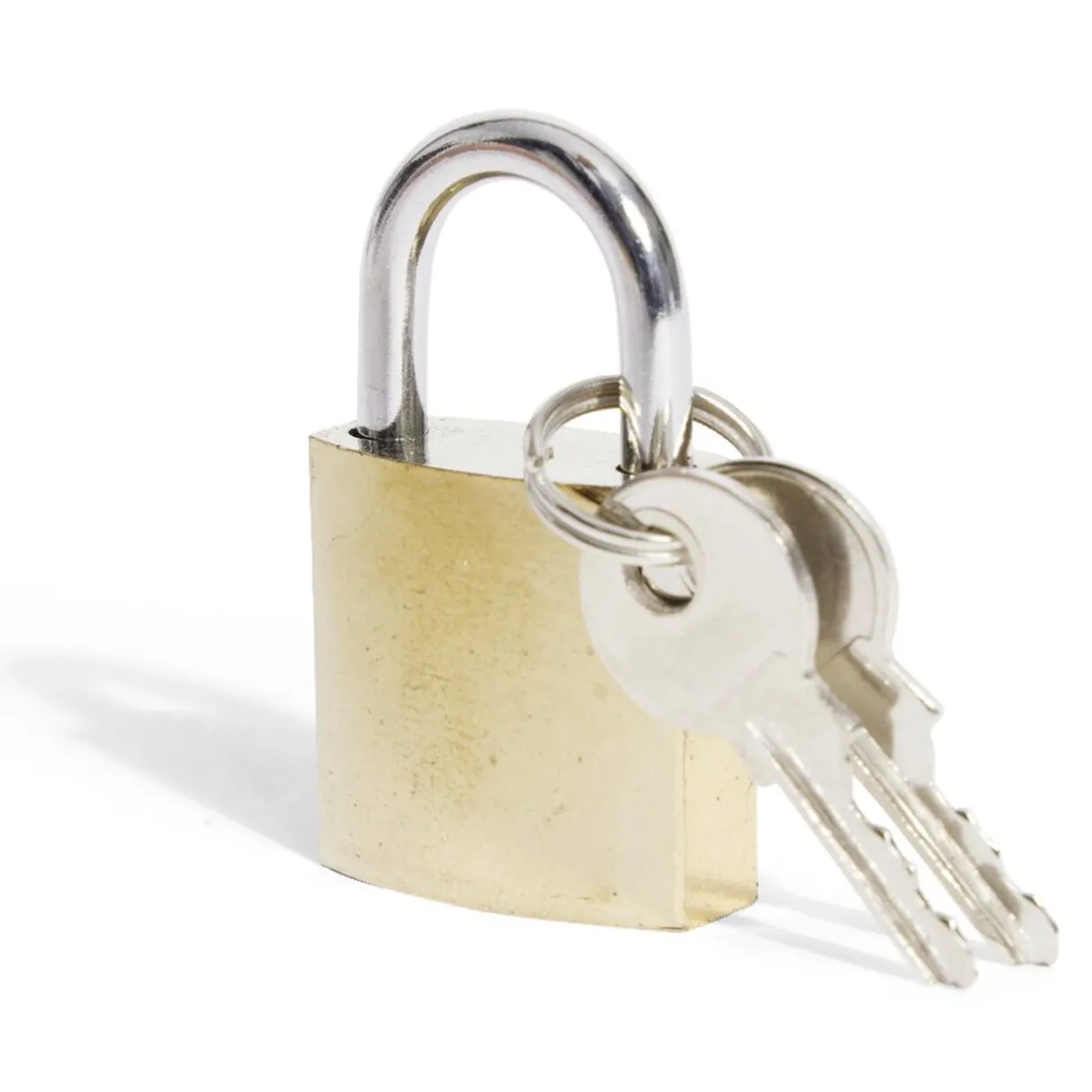 Gifi Cadenas en acier massif jaune 25mm - 2 clés