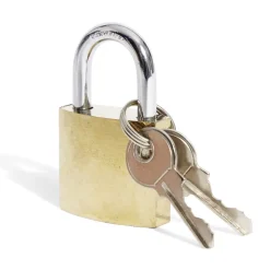 Clearance Gifi Cadenas en acier massif jaune 32mm - 2 clés