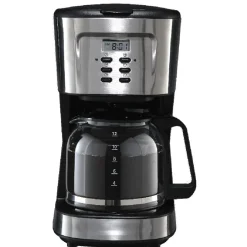 Cafetière programmable noire et grise 1,5 L^Gifi Hot