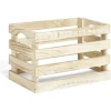 Rangement|Gifi Cagette en bois motif flocon blanc 28x18xH18cm