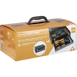 Discount Gifi Caisse à outils en acier 119 pièces