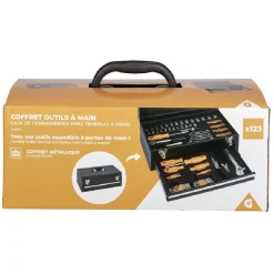Discount Gifi Caisse à outils en acier 119 pièces