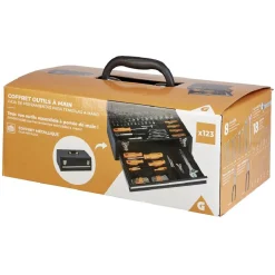 Discount Gifi Caisse à outils en acier 119 pièces