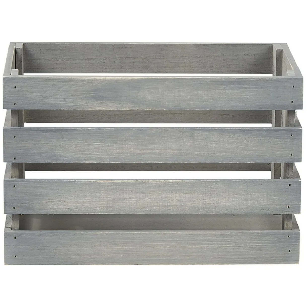 Rangement|Gifi Caisse de rangement en bois gris