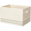 Rangement|Gifi Caisse de rangement en bois L.43 x l.33 x H.25 cm