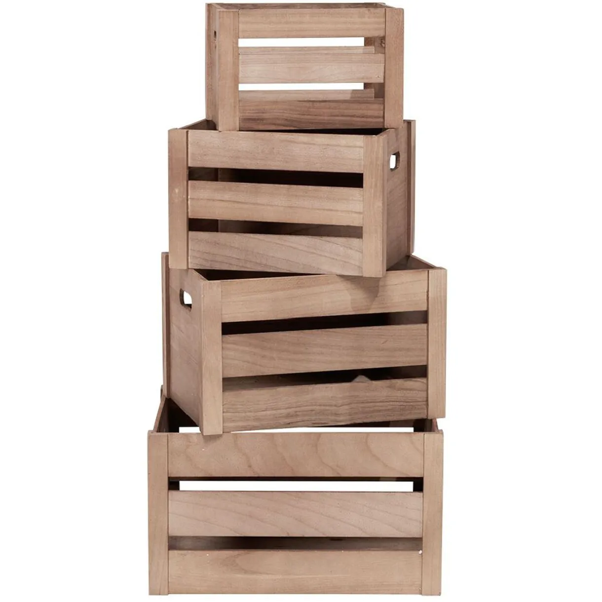 Rangement|Gifi Caisse de rangement en bois Taille M