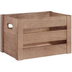 Rangement|Gifi Caisse de rangement en bois Taille S